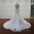 Spitzen-Hochzeits-Kleid mit langen Ärmeln